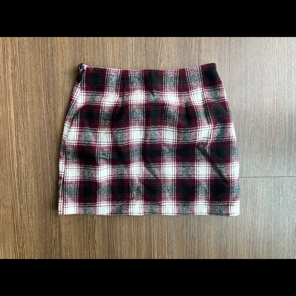 Plaid Mini Skirt - Size Small